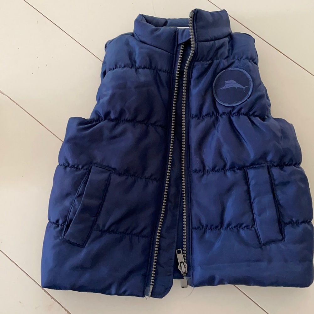 Tommy bahama navy blue puffer vest